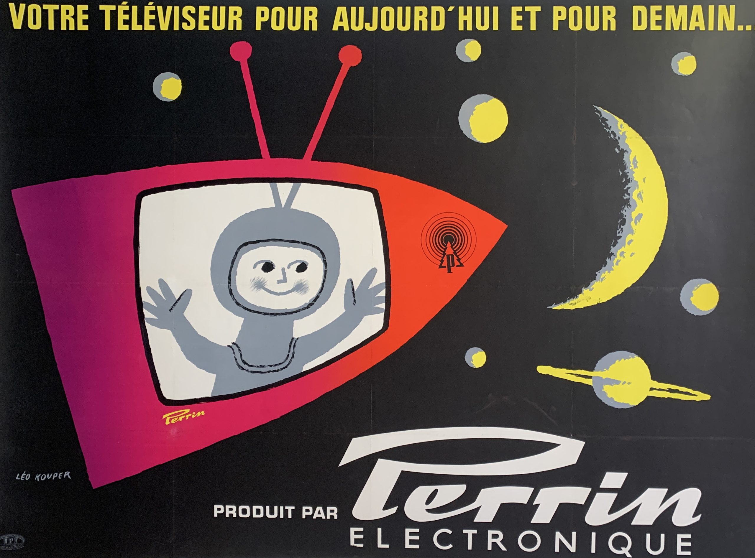 Perrin Electronique Original Vintage Poster