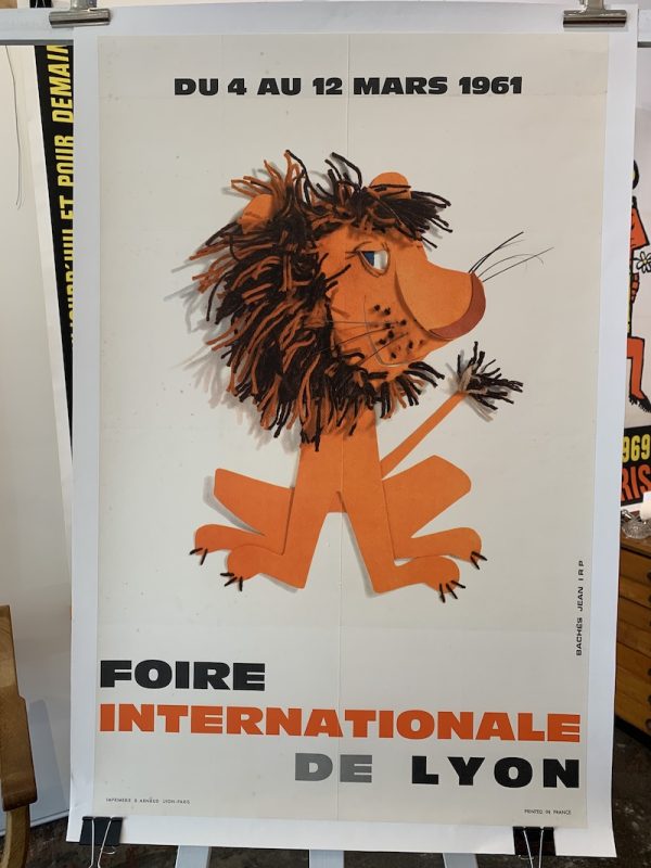 International Fair of Lyon Original Vintage Poster