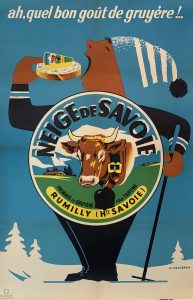 Neige de Savoie Original Vintage Poster