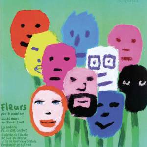Quarez Fleurs 2005 Original Vintage Poster