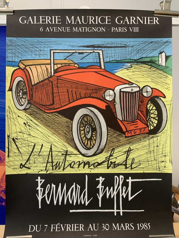 Bernard Buffet 'L'automobile' Original Vintage Poster
