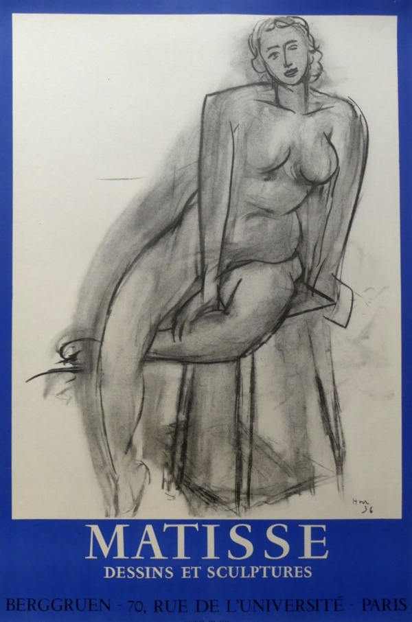 Matisse Galerie Berggruen Original Vintage Poster
