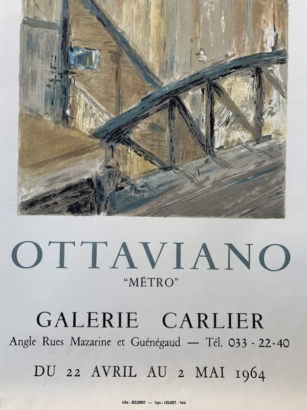 Ottaviano Galerie Carlier Original Vintage Poster