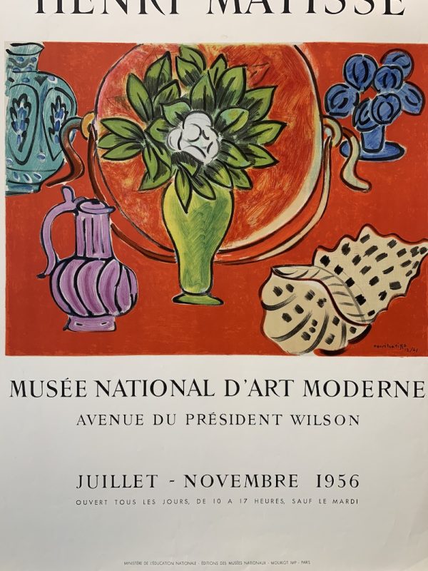 Henri Matisse Musee National D'Art Moderne Original Vintage Poster