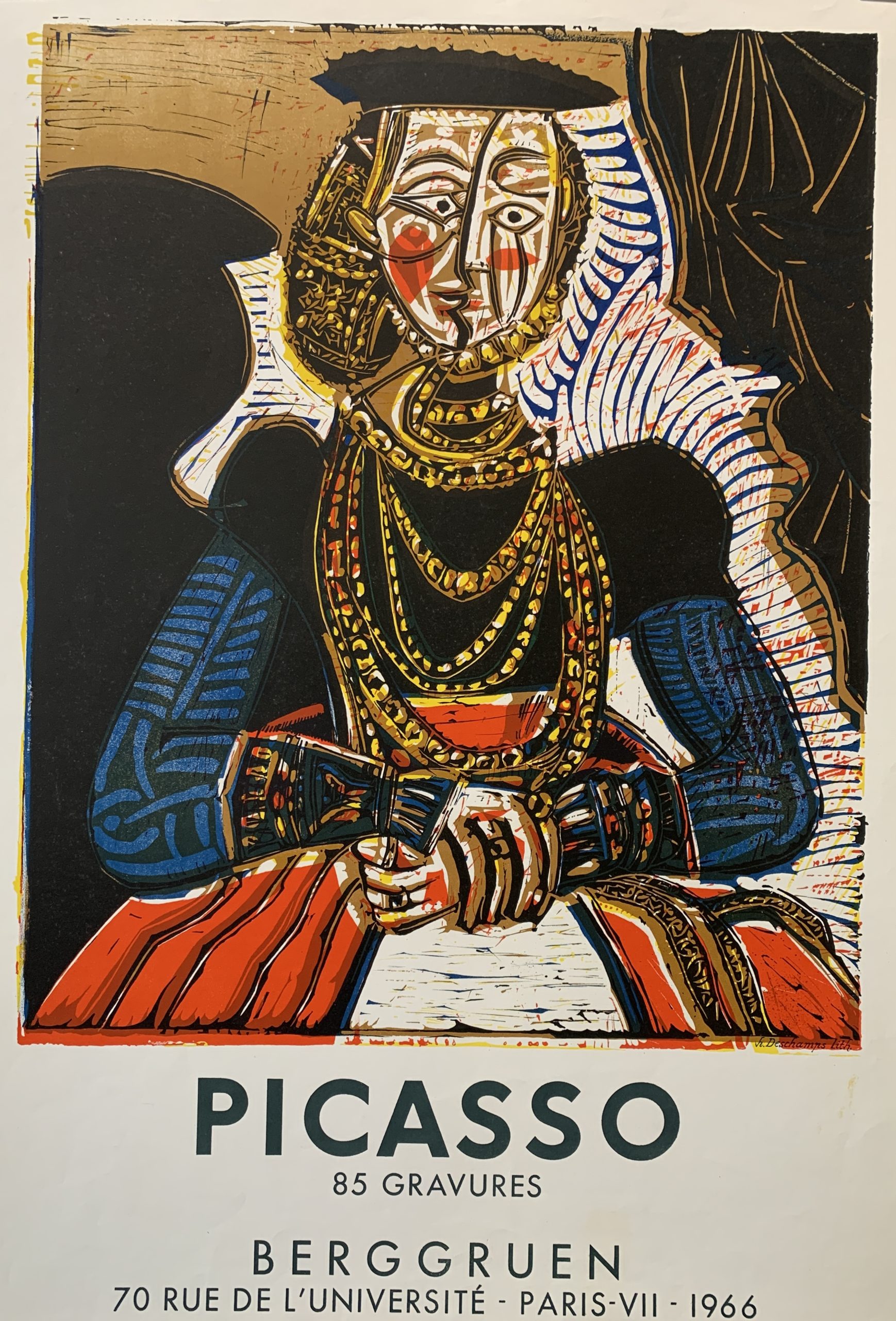 Picasso Berggruen Original Vintage Poster