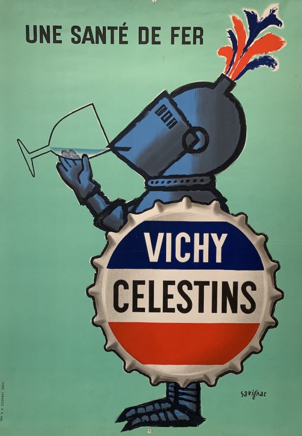 Savingac Vichy Celestins Original Vintage Poster