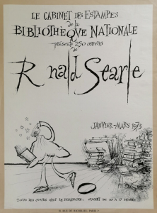 Ronald Searle Bibliothèque Nationale Original Vintage Poster