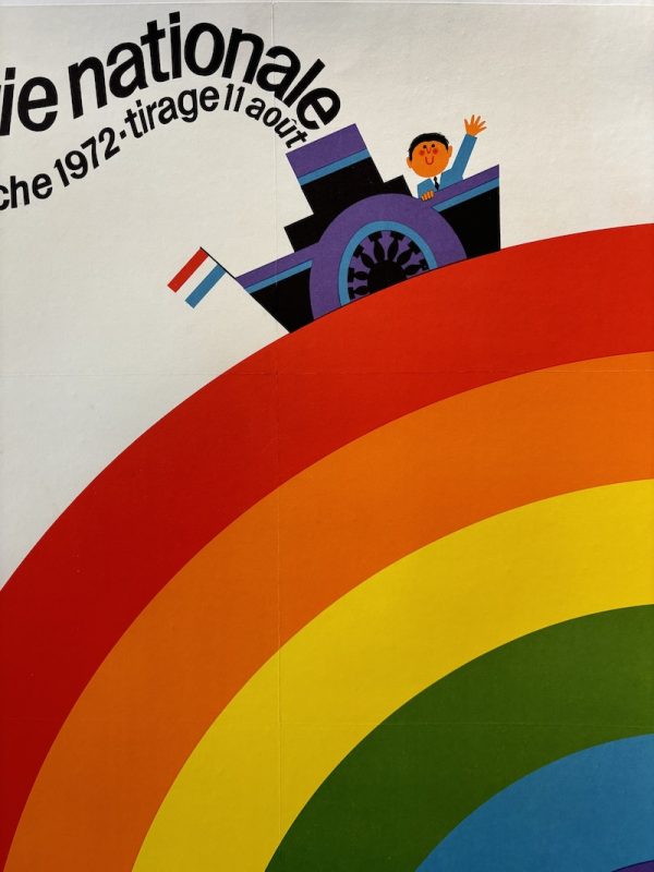 Loterie Nationale Rainbow Original Vintage Poster