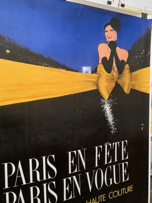 Paris en Fete Paris en Vogue Original Vintage Poster