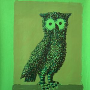 Villemot Owl *signed (Green)