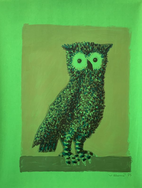 Villemot Owl *signed (Green)
