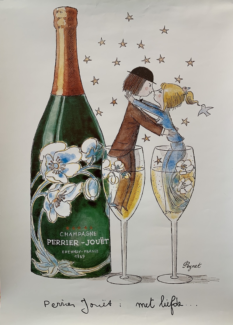 Пару постеров старой рекламы алкоголя. Шампанское Perrier-Jouët История,Алкоголь,Вино,Реклама