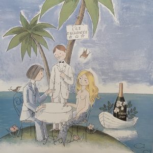 Perrier-Jouet Champagne Mermaid Original Vintage Poster