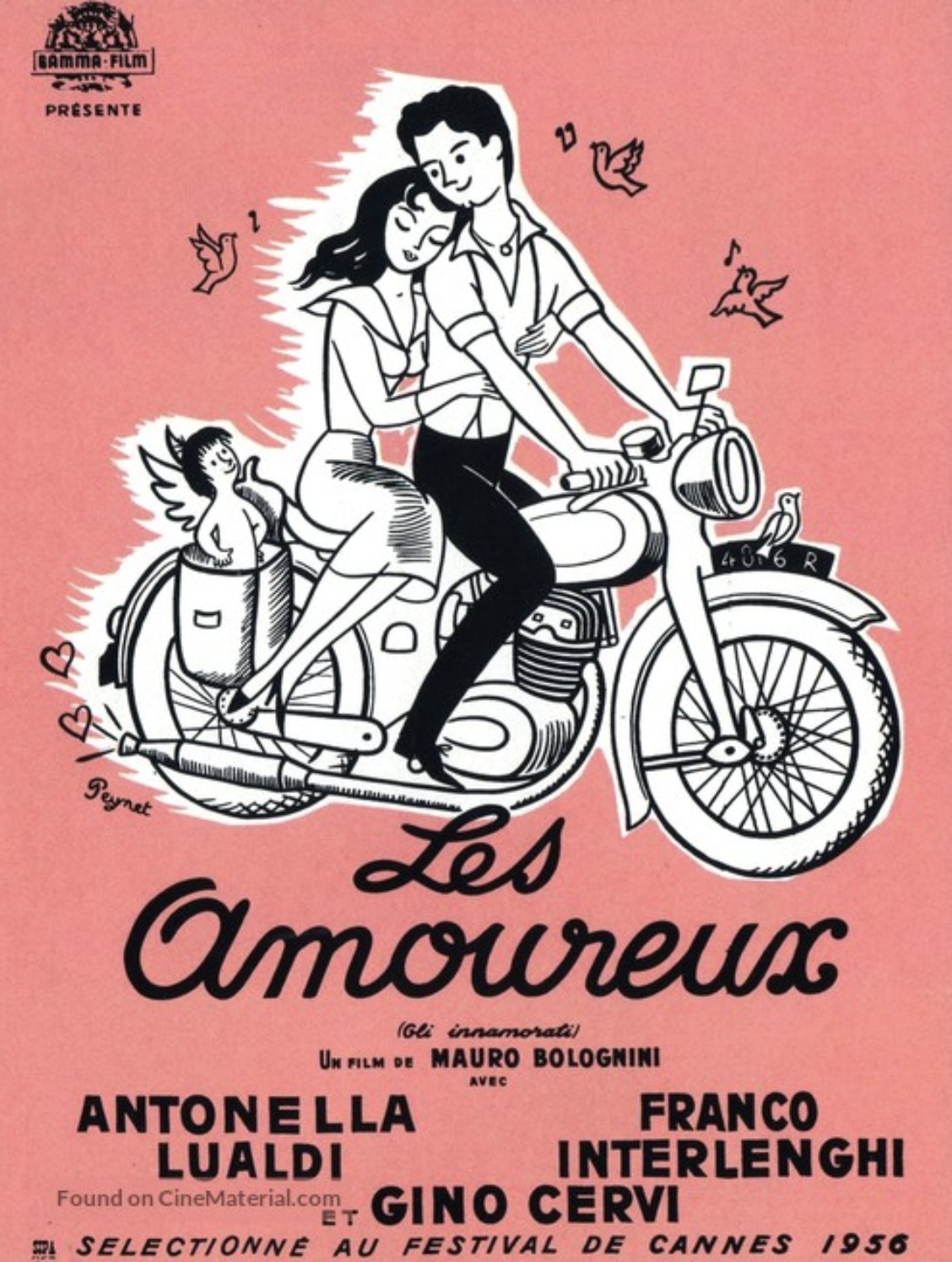 Les Amoureux by Peynet Original Vintage Poster