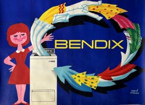 BENDIX by Herve Morvan Original Vintage Poster