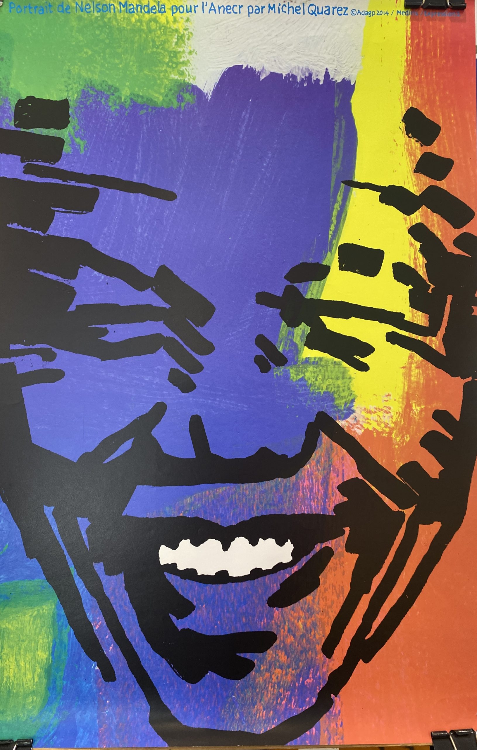 Nelson Mandela Quarez Original Vintage poster