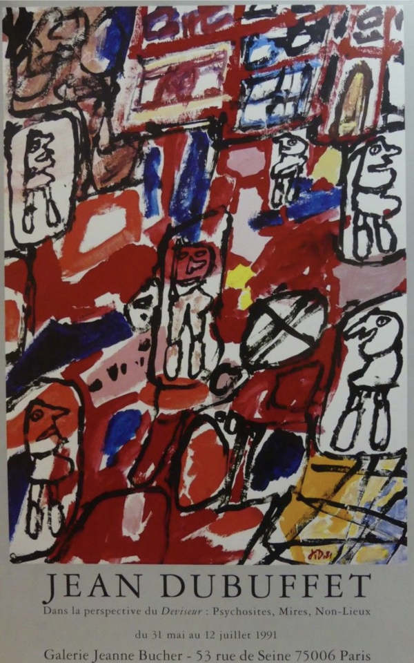 Jean DUBUFFET. May-July 1991 Original Vintage Poster