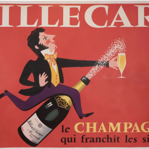 Billecart Le champagne Herve Morvan Original Vintage Poster