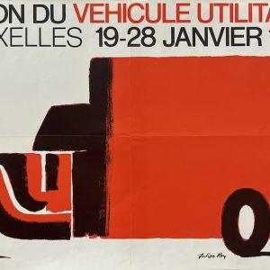 Salon du vehicule utilitaire Original Vintage Poster