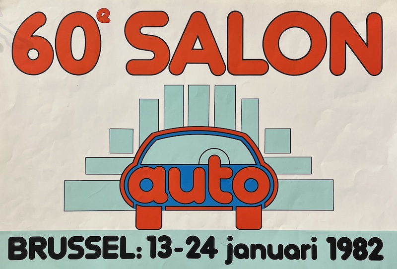 60 Salon Auto Original Vintage Poster