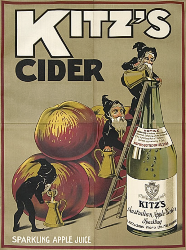 Kitz's Cider Original Vintage Poster