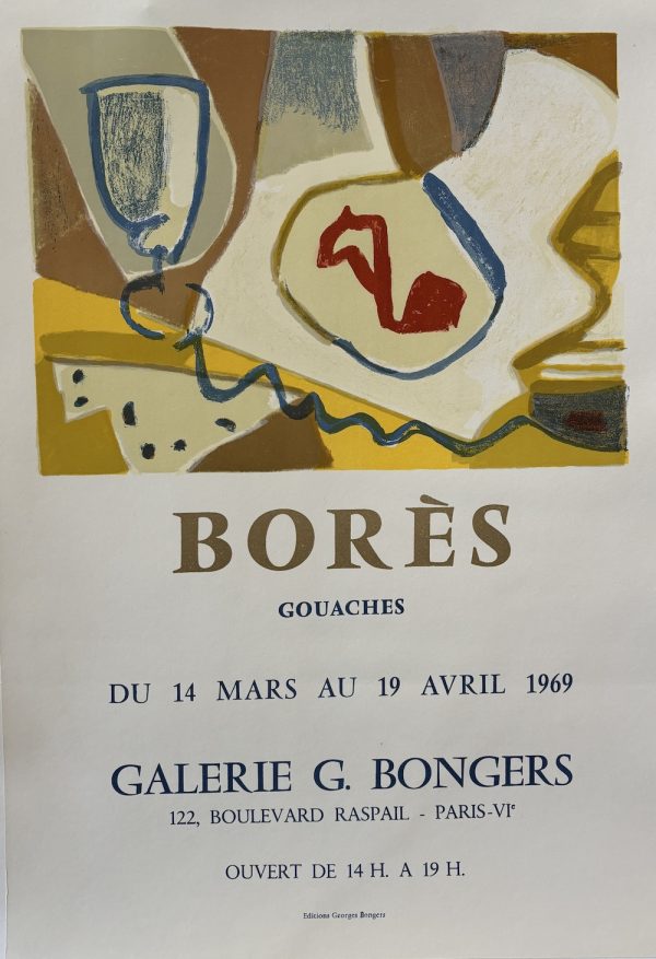 Francisco Bores Original Vintage Exhibition Poster