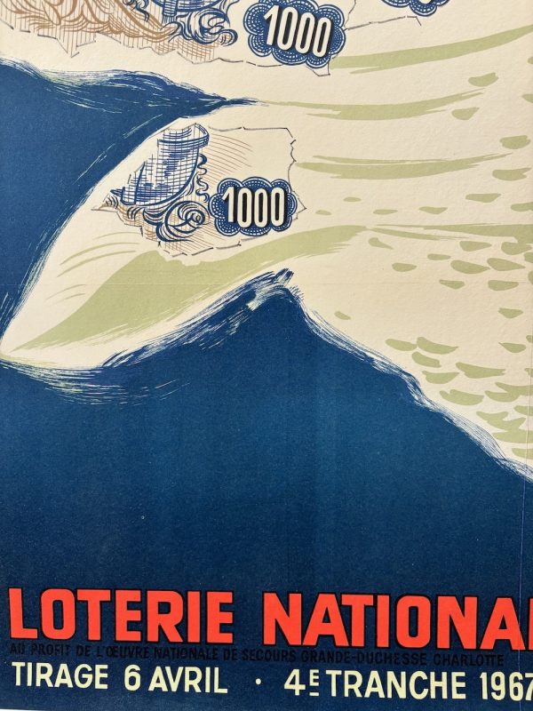 Loterie Nationale Original Vinage Poster
