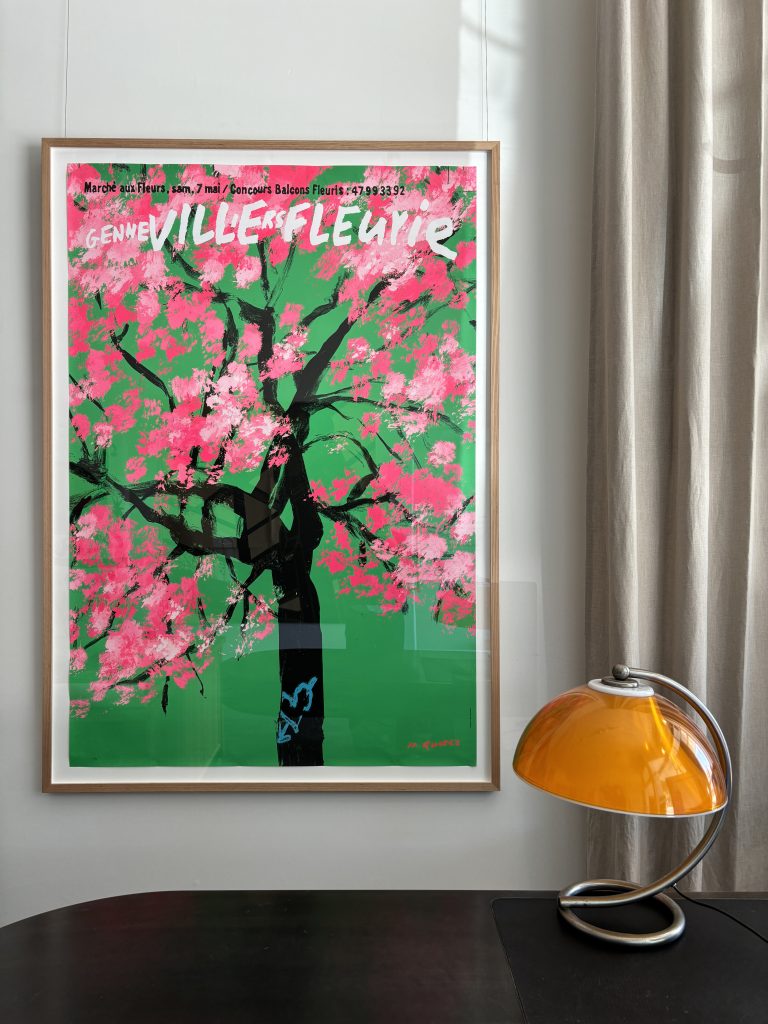 Quarez Limited Edition Marche aux fleurs vintage poster 