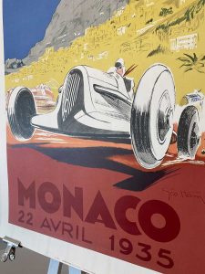 Monaco Grand Prix Racing Formula1 Vintage Poster