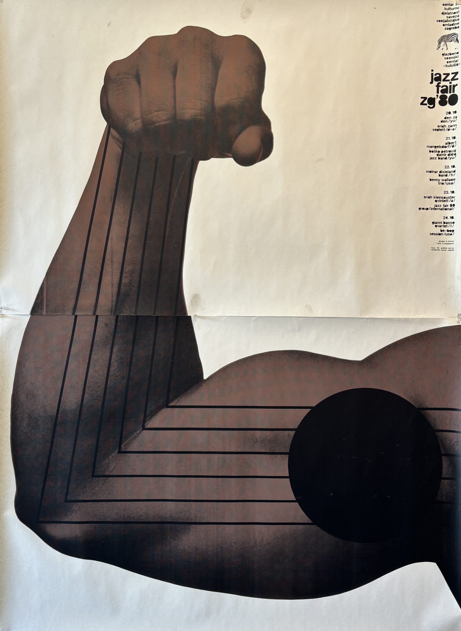 Boris Bucan Jazz Fair 1980 Original Vintage Poster