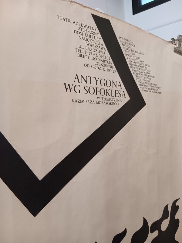 Antygona WG Sofoklesa Original Vintage Poster