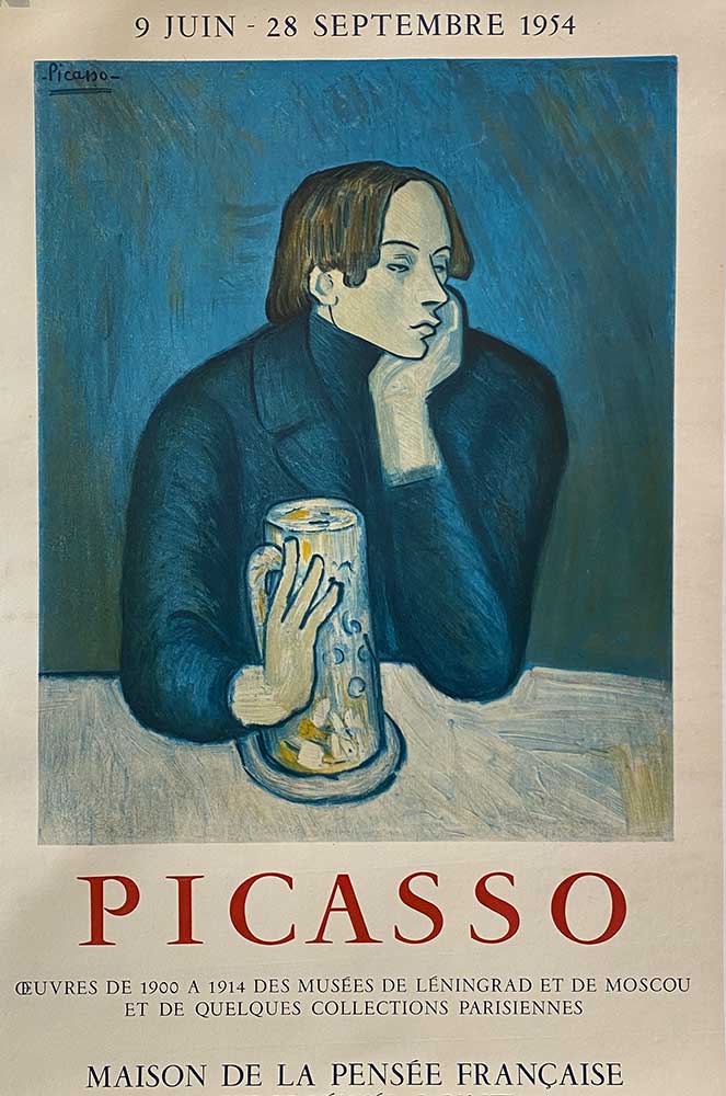 Picasso Musees de leningrad Original Vintage Poster