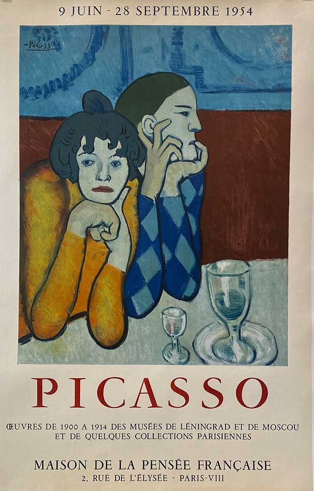 Picasso Musees de leningrad Original Vintage Poster PICASSO MUSEES DE LENINGRAD