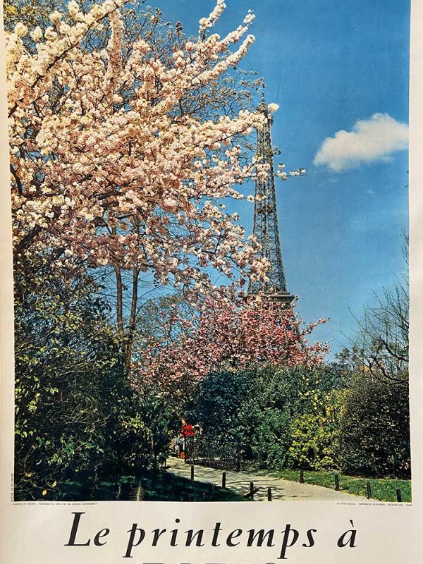 Le Printemps À Paris Original Vintage Poster