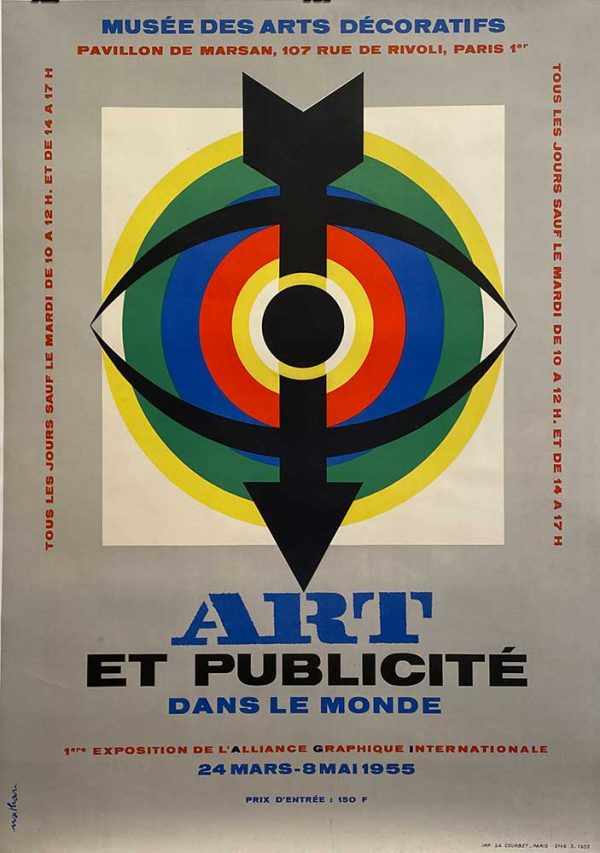 Art Et Pubicite Dans Le Monde Original Vintage Poster