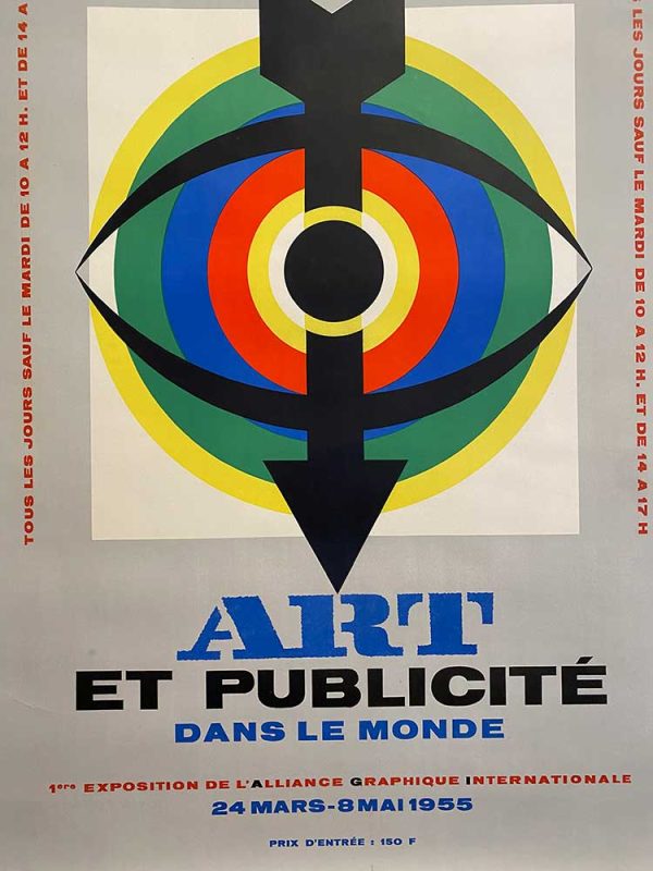Art Et Pubicite Dans Le Monde Original Vintage Poster