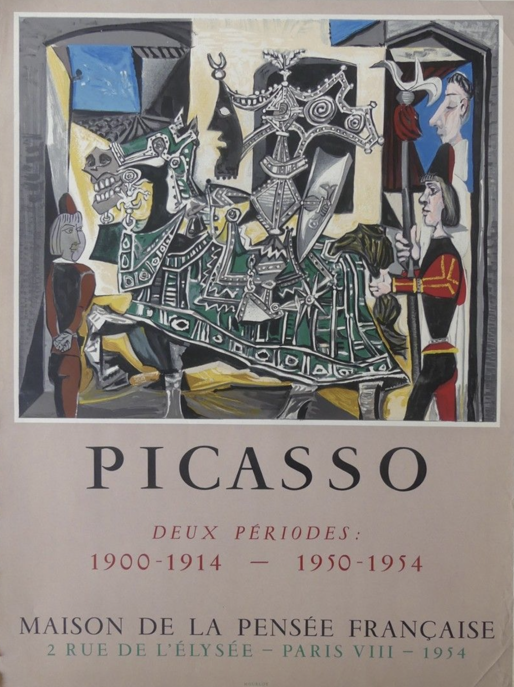 Picasso MAISON DE LA PENSÉE FRANÇAISE Original Vintage Poster