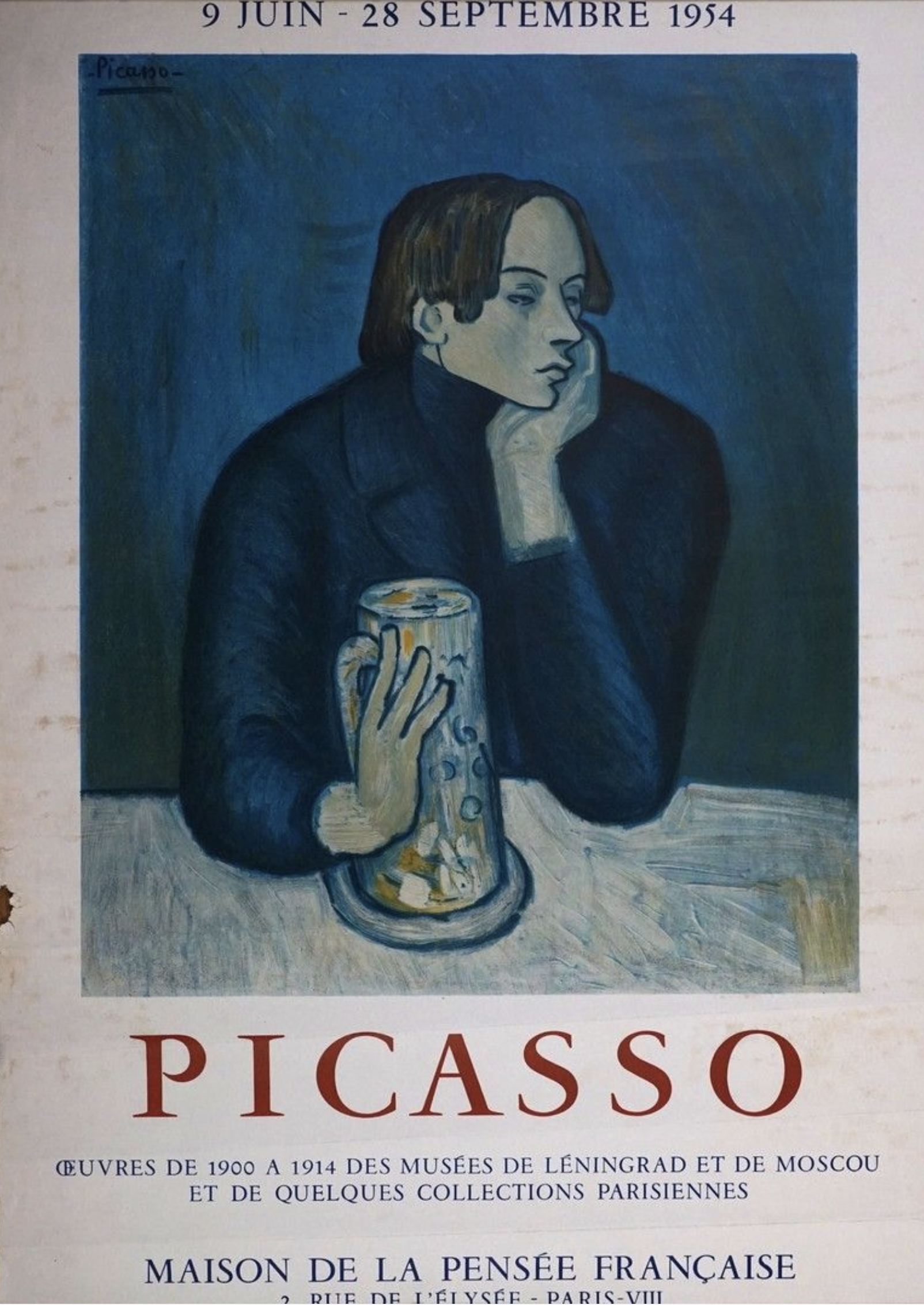 Picasso Quelques Collections Parisiennes Original Vintage Poster