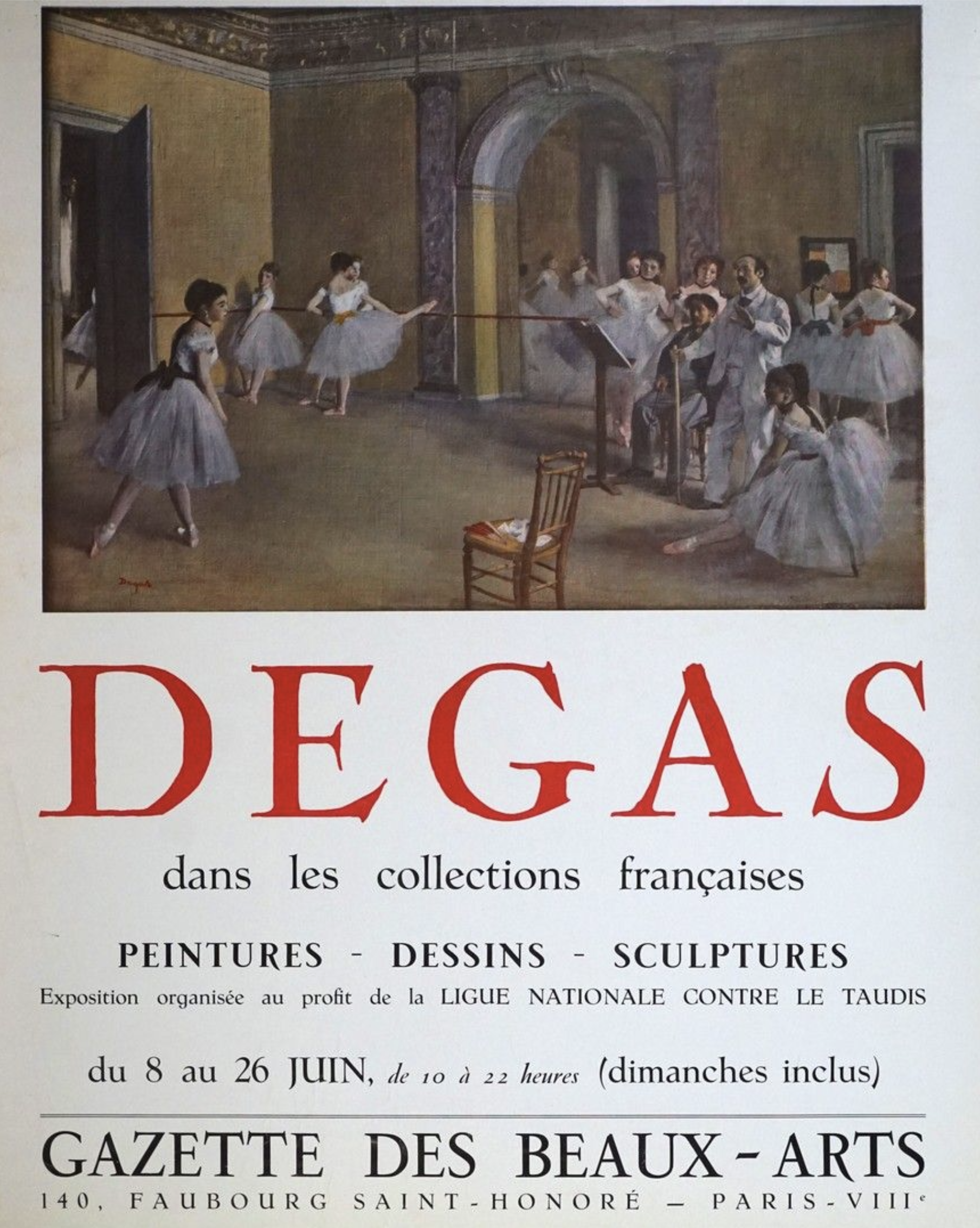 DEGAS Original Vintage Poster