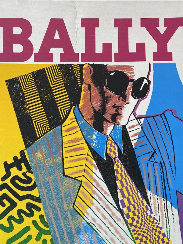 Bally Man 1980's Original Vintage Poster Letitia Morris Gallery