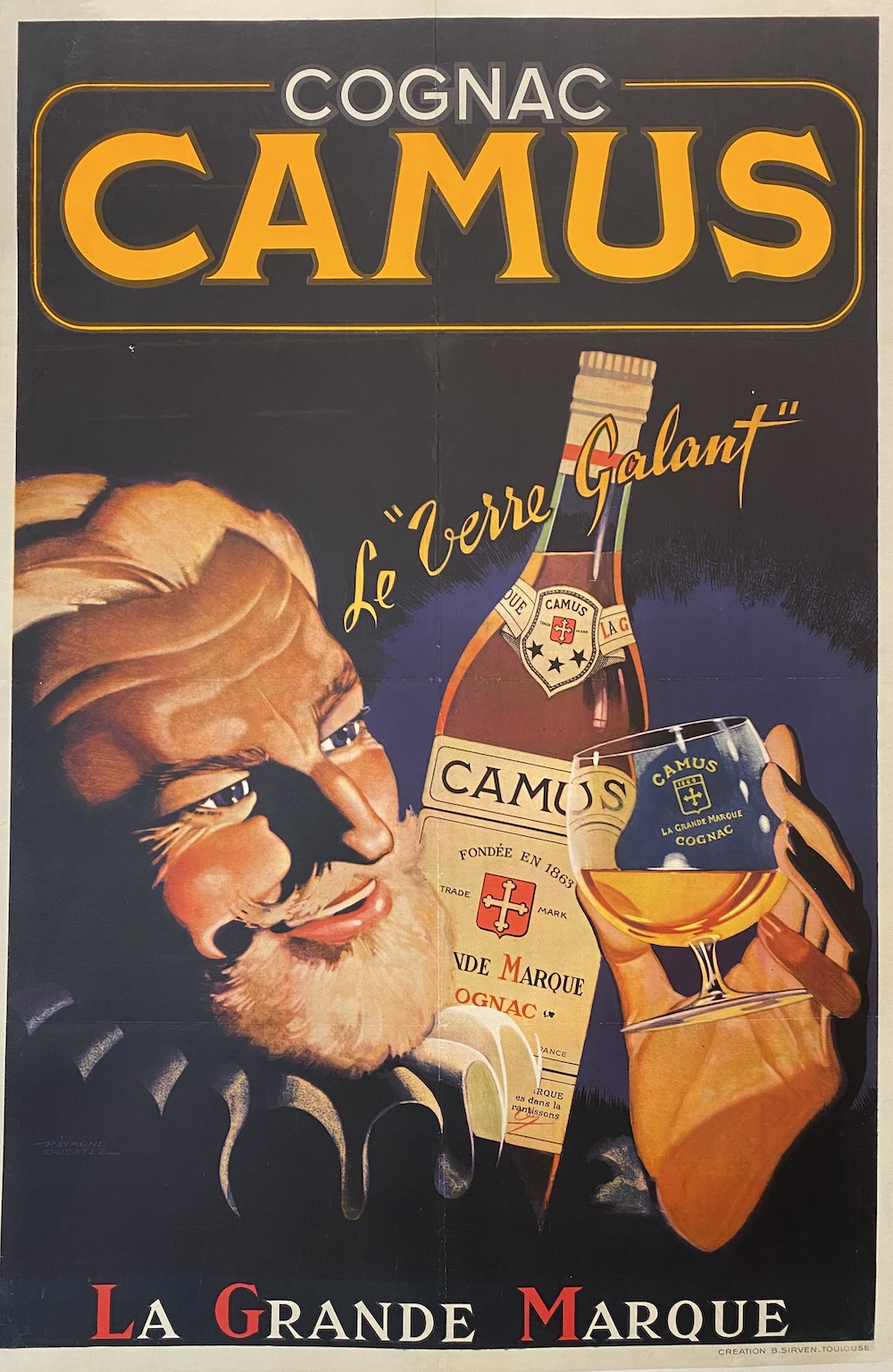 Cognac CAMUS Original Vintage Poster Letitia Morris Gallery