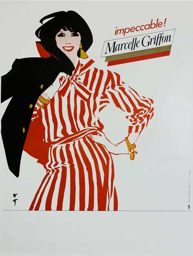 Marcelle Griffon Impeccable Gruau Original Vintage Poster