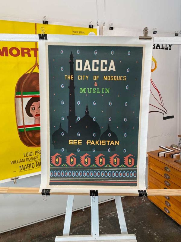 Dacca - The City of Mosques & Muslin - See Pakistan Original Vintage Poster