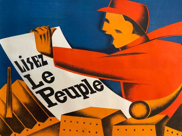 Lisez Le Peuple Original Vintage Poster