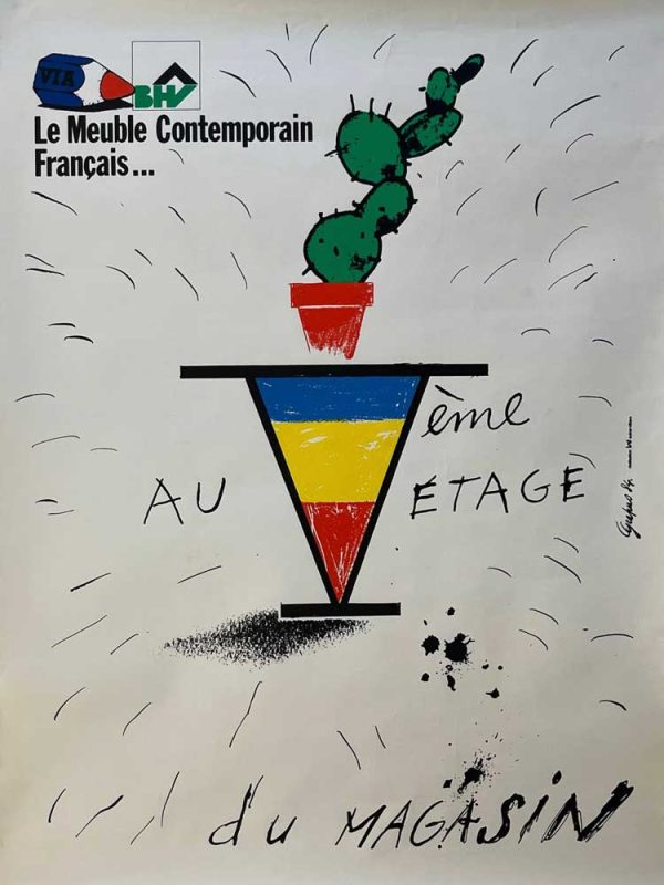 GRAPUS Le Meuble Contemporain Français… Original Vintage Poster
