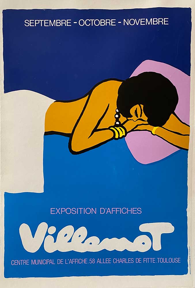 Villemot Exposition D’affiches small format Original Vintage Poster