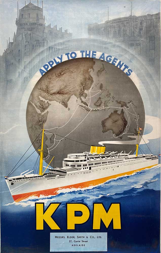 KPM Apply to the Agents Original Vintage Poster