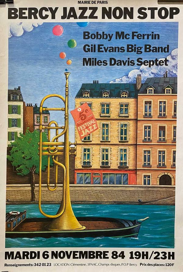 Bercy Jazz Non Stop Original Vintage Poster