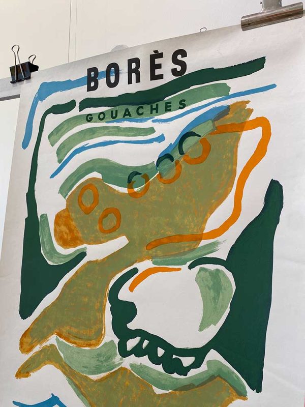 Bores Gouaches 1964 Original Vintage Poster