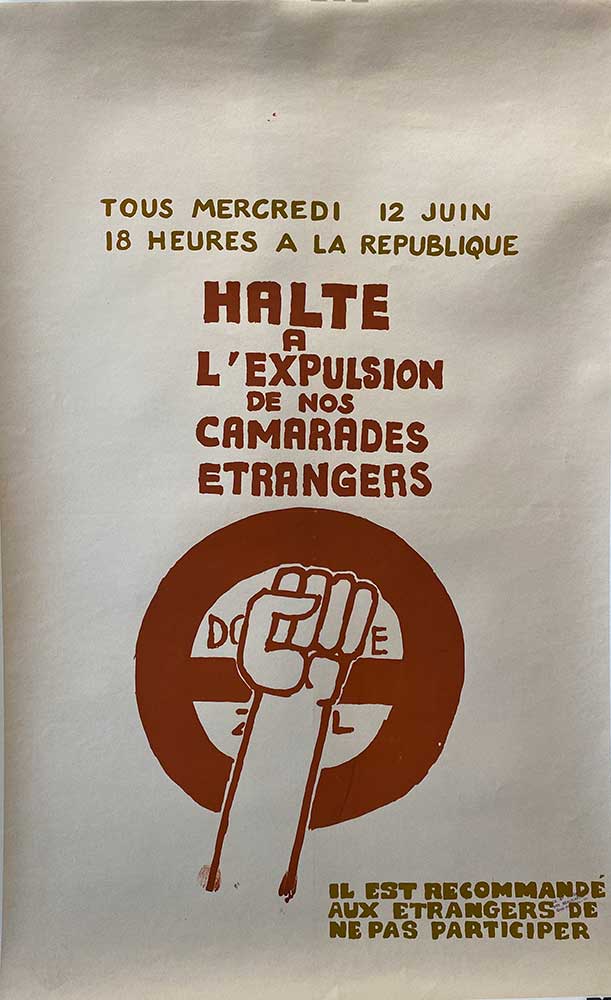 Halte a L'expulsion May 68 Original Vintage Poster